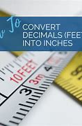 Image result for Inches to Decimal Feet Chart