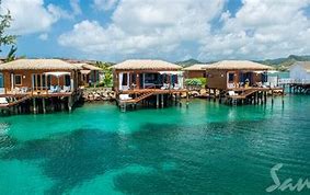 Image result for Sandals St. Lucia Overwater Bungalows