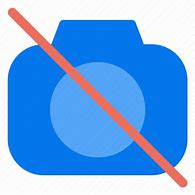 Image result for Camera with Slash Icon On Zoom