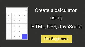 Image result for Basic Calculator in JavaScript