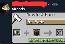 Image result for Minecraft Air Pods Meme