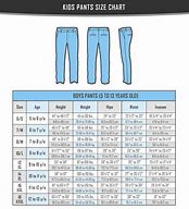 Image result for 4T Kids Jean Size Chart