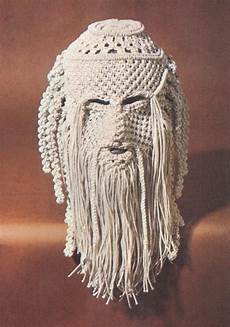 macrame art bearded mask from the of macrame 1972 macrame macrame art bearded mask from the of macrame 1972 macrame