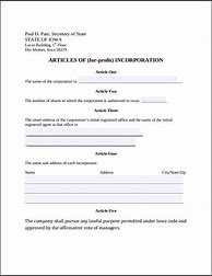 Image result for Free Iowa LLC Certificate of Organization Template