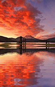 Image result for Pink Mountain Sunset