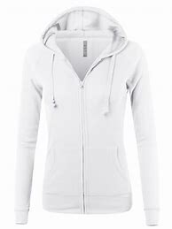Image result for All White Zip Up Hoodie