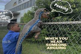 Image result for Hand Holding Dinosaur Meme