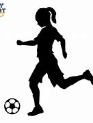 Image result for Soccer Girl Silhouette Clip Art