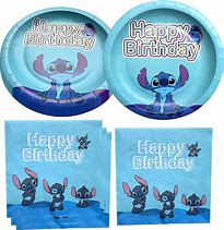 Image result for Lilo and Stitch Birthday Plates and Decorations