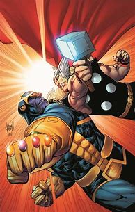 Image result for Thor and Thanos Comics