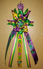 Image result for Mardi Gras Ribbon Pin