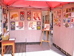 Image result for The Painted Parlour Art Display Ideas
