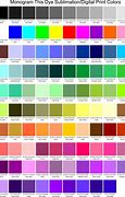 Image result for Sublimation Colour Chart