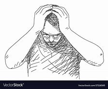 Image result for Man Holding Head Both Hands Cartoon