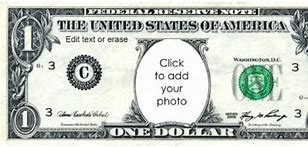Image result for Dollar Bill Templates to Customize