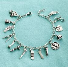 Image result for Silver Charm Bracelet