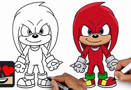 Image result for Knuckles Drawing Easy