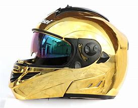 Image result for Gold Motorcycle Helmet