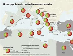 Image result for Population Density Map Mediterranean