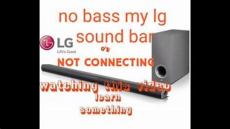 Image result for LG Subwoofer No Sound