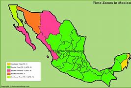 Image result for Time Zone Map USA and Mexico