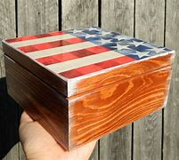 Image result for Us Wooden Flag Box