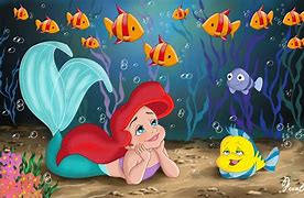 Image result for Flounder the Little Mermaid HD Wallpaper