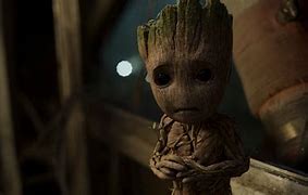 Image result for Little Groot and a Galaxy Bar