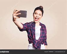 Image result for Woman Holding Phone Hapy