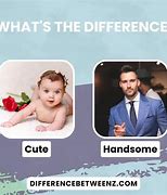Image result for Cute vs Hand Some