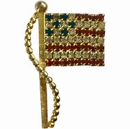Image result for Floral American Flag Brooch