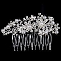 Image result for Silver Hair Clips for a Bride