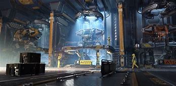 Image result for Futuristic Weapon Factory Art