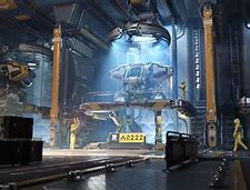 Image result for Sci-Fi Robot Factory