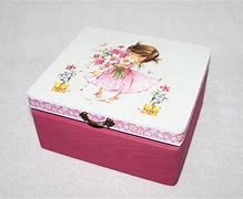 Image result for Wooden Keepsake Boxes for Girls
