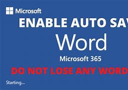 Image result for Auto Save in Word Document