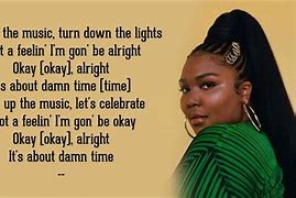 Image result for Lizzo About Damn Time Lyrics