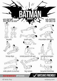 Image result for Batman Superhero Workout
