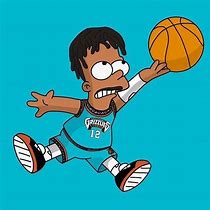 Image result for Funny Cartoon Basketball Players NBA