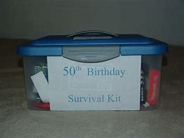 Image result for 50th Birthday Survival Kit for Women