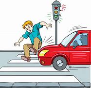 Image result for Pedestrian Accident Clip Art