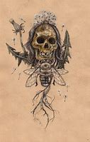 Image result for Macabre Brain Drawing