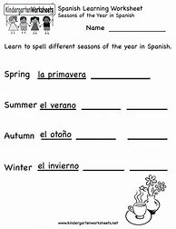 Image result for Kindergarten Spanish