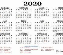 Image result for 2020 Calendar Free Printable