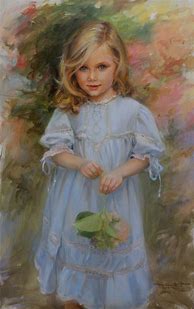 Image result for Paintings of Cute Children