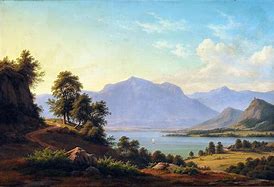 Image result for alpine landscape painting