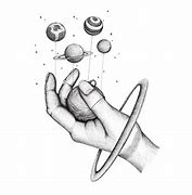 Image result for Hands Holding Galaxy Drawing