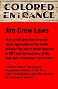 Image result for Jim Crow Laws