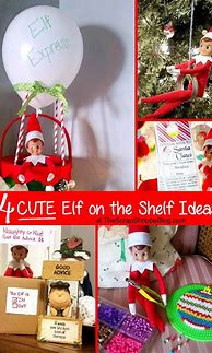 Image result for Cute Elf On Shelf Ideas
