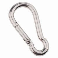 Image result for Mini Micro Stainless Double Swivel Carabiner